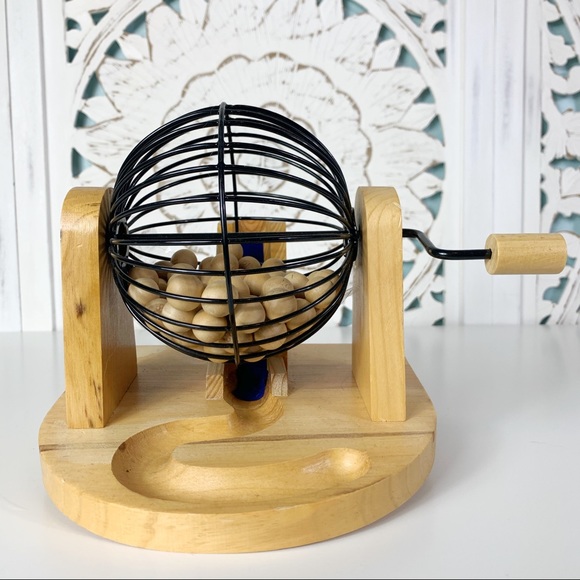 Accents Vintage Bingo Cage With Wooden Balls Poshmark